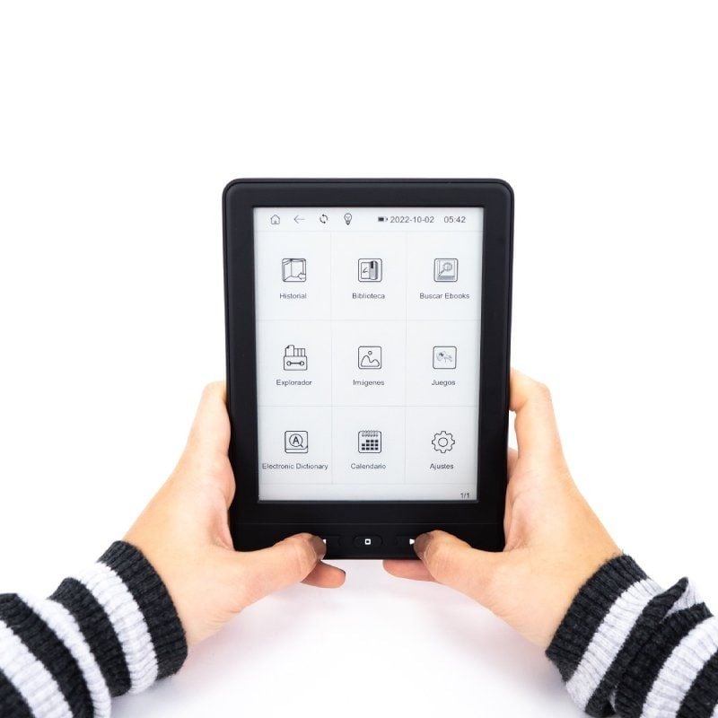 E-book Woxter Scriba Paperlight TP / 6" Tátil com Retroiluminação e Tinta Eletrónica / Preto