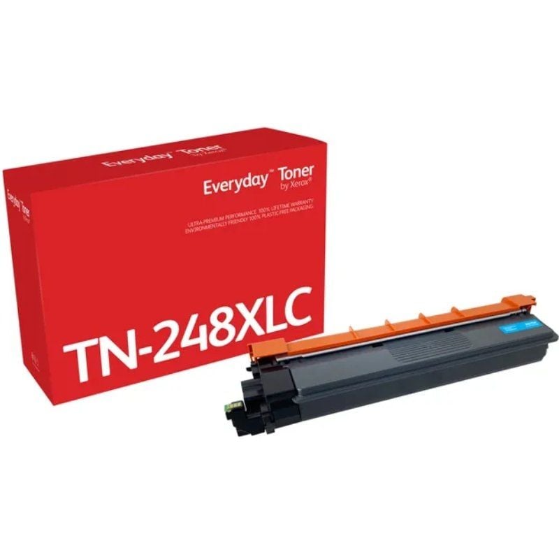 Toner Compatível Xerox 006R04876 Compatível com Brother TN248XLC Alta Capacidade / Ciano