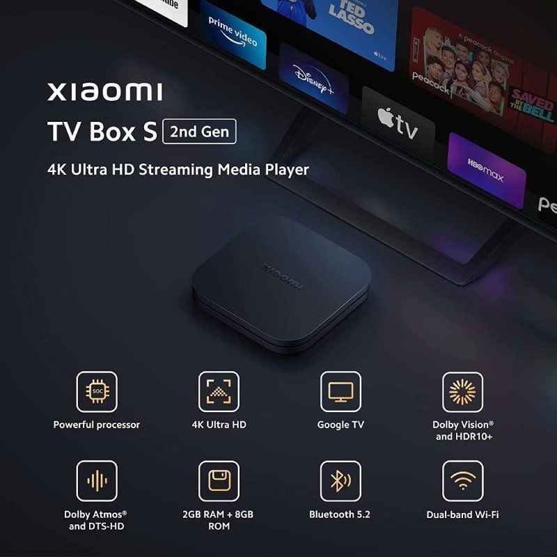 Android TV Xiaomi TV Box S 2ª Geração 8GB / 4K
