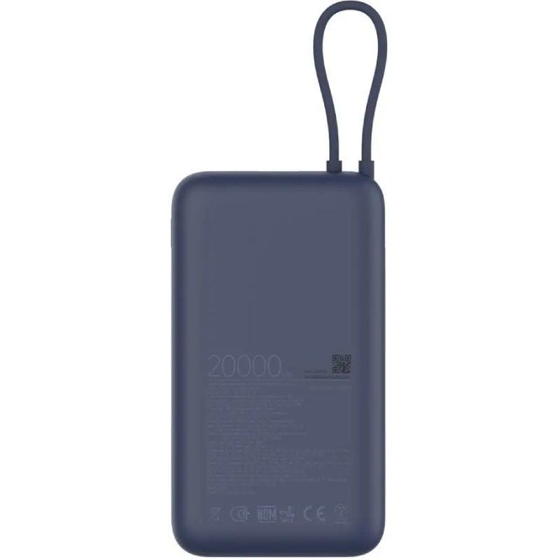 Xiaomi Powerbank 20000mah 33W Power Bank Cabo Integrado / 33W / Azul