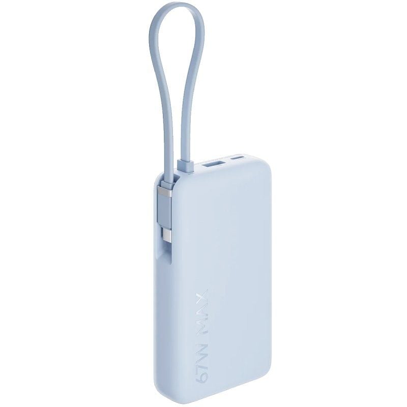 Powerbank Xiaomi de 10 000 Mah com Cabo Integrado de 67 W / 67 W / Azul / Inclui Cabo USB Tipo C