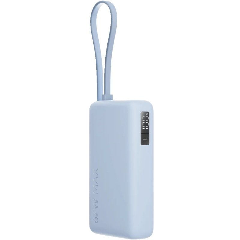 Powerbank Xiaomi de 10 000 Mah com Cabo Integrado de 67 W / 67 W / Azul / Inclui Cabo USB Tipo C