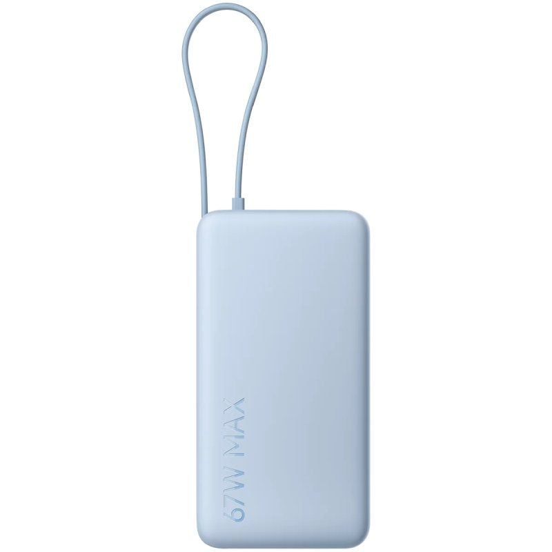 Powerbank Xiaomi de 20 000 Mah com Cabo Integrado / 67 W / Azul / Inclui Cabo USB Tipo C