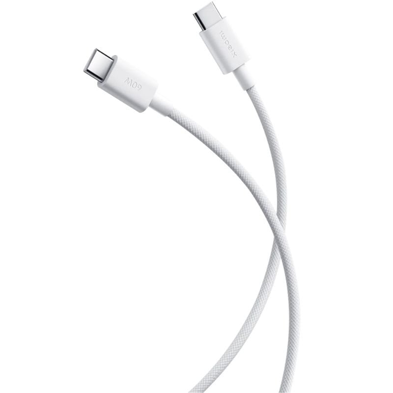 Cabo USB 2.0 Tipo C 3A Xiaomi Trançado / USB Tipo C Macho - USB Tipo C Macho / Até 60 W / 480 Mbps…