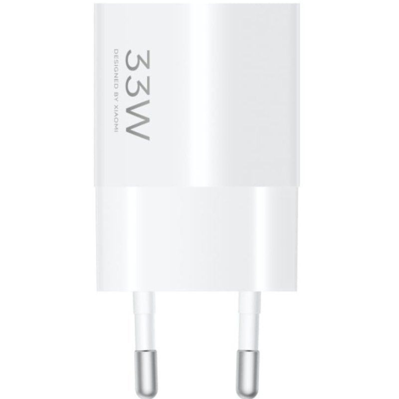 Carregador de Parede Xiaomi Gan Adaptador de Alimentação Xiaomi 33W Nano 1xusb Type-c / 33W