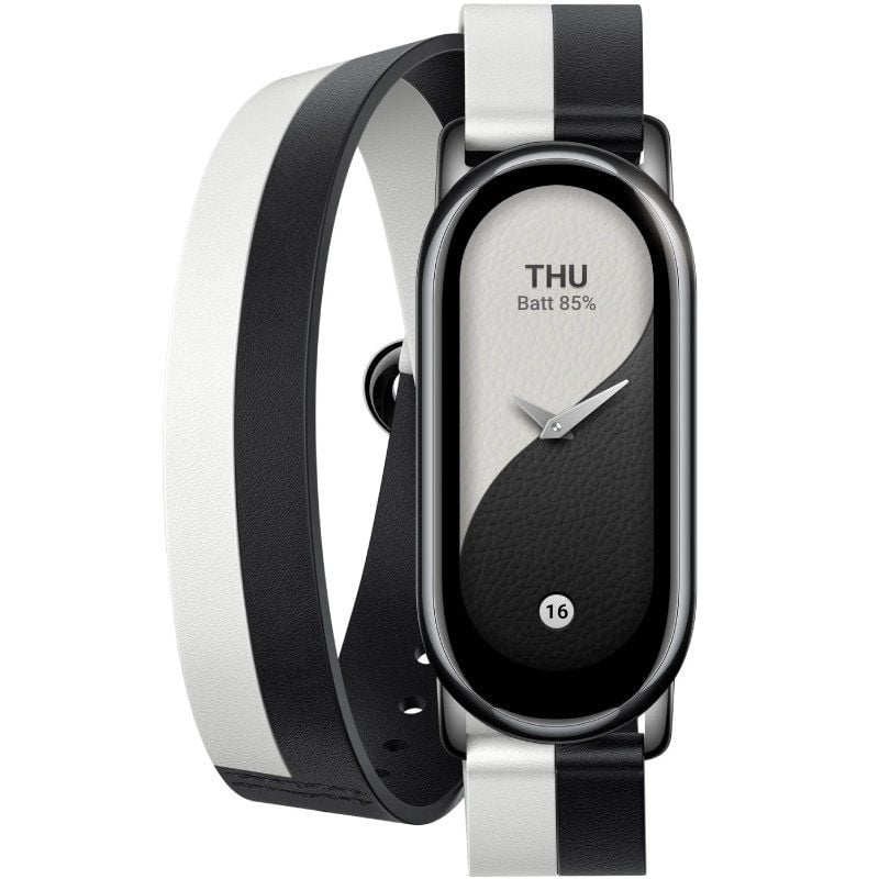Bracelete Original para Xiaomi Mi Smart Band 8 Bracelete Dupla / Branco e Preto