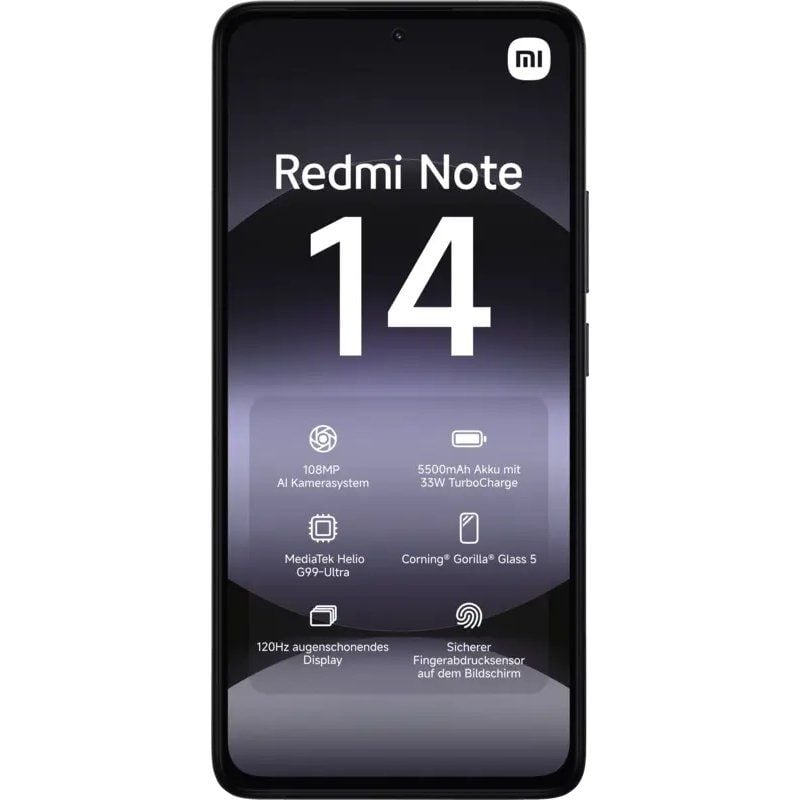 Smartphone Xiaomi Redmi Note 14 8GB / 256GB / 6.67" / Preto