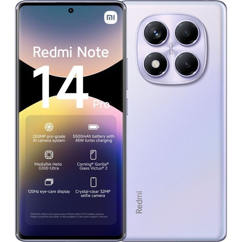 Smartphone Xiaomi Redmi Note 14 Pro 8GB / 256GB / 6.67" / Roxo