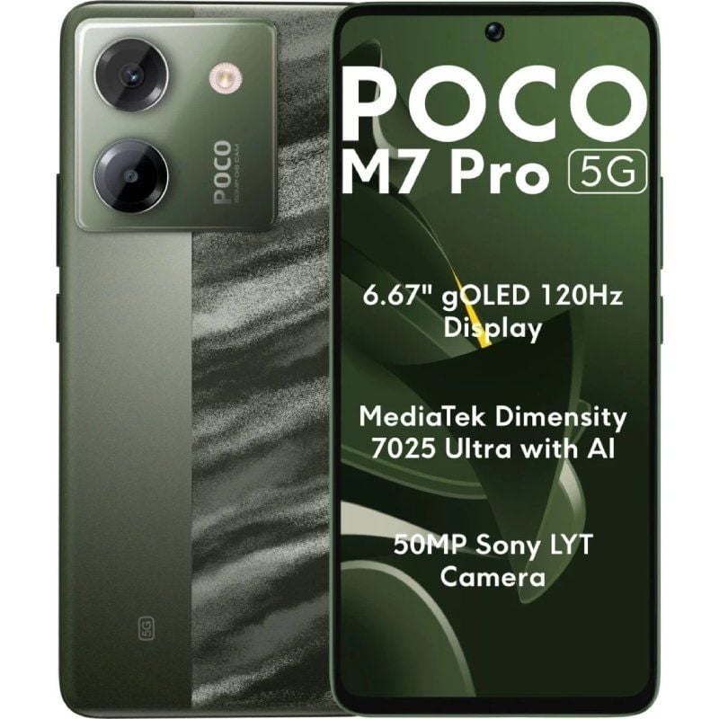 Smartphone Xiaomi POCO M7 Pro 12GB / 512GB / 6.67" / 5G / Verde