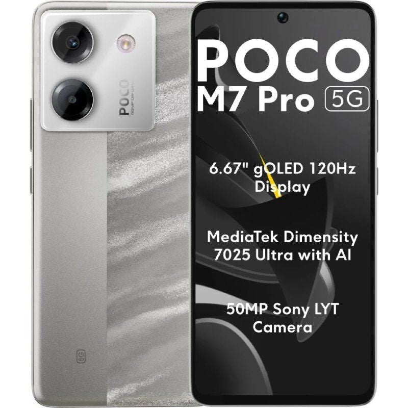 Smartphone Xiaomi POCO M7 Pro 12GB / 512GB / 6.67" / 5G / Prateado