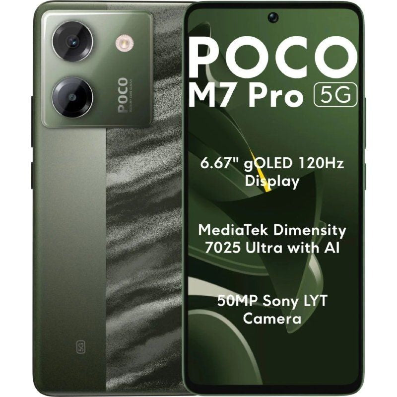 Smartphone Xiaomi POCO M7 Pro 8GB / 256GB / 6.67" / 5G / Verde