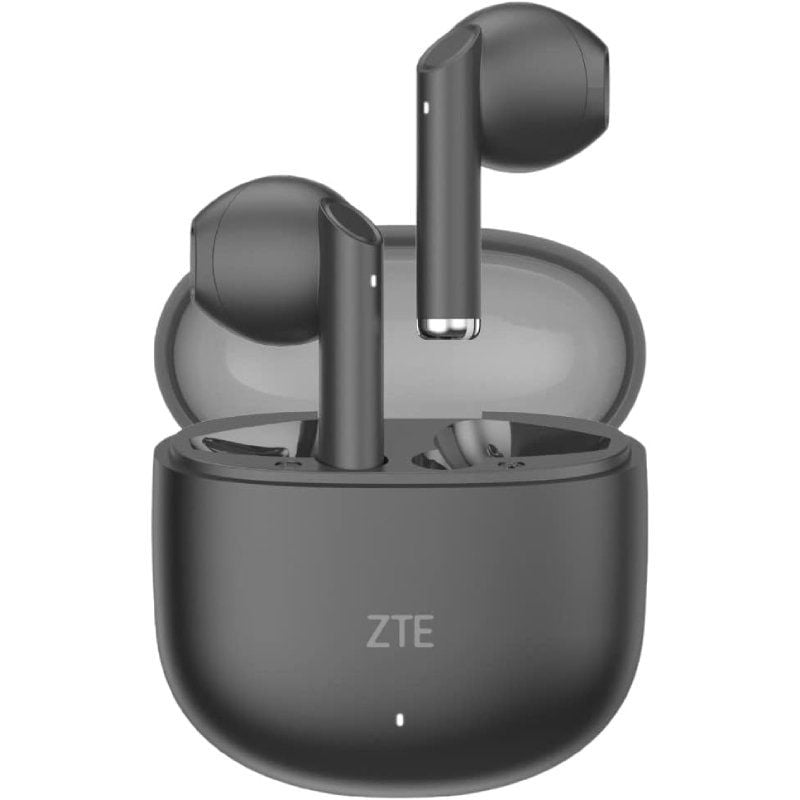 Auscultadores Bluetooth ZTE Buds 2 com Estojo de Carregamento / 5h de Autonomia / Preto