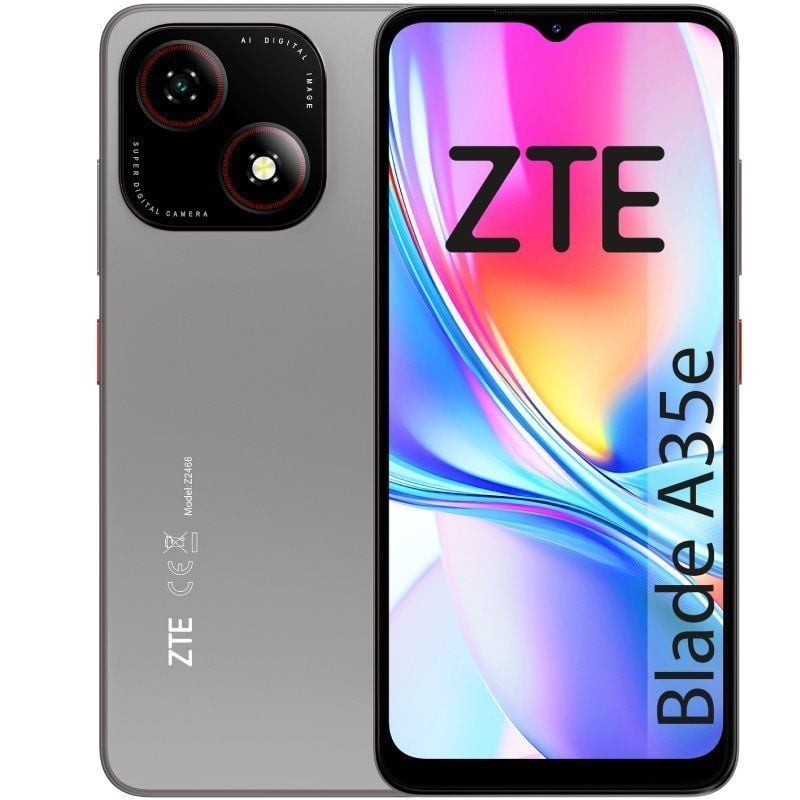 Smartphone ZTE Blade A35E 2GB / 32GB / 6.52" / Cinzento Escuro
