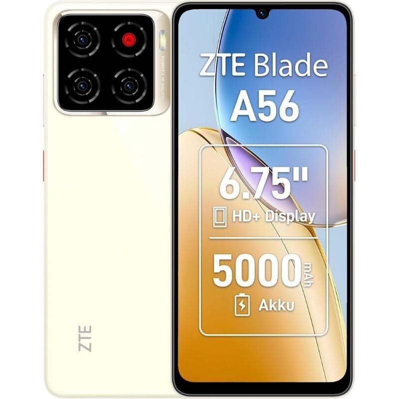 Smartphone ZTE Blade A56 4GB / 64GB / 6.75" / Dourado