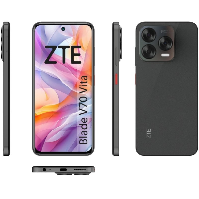 Smartphone ZTE Blade V70 Vita 4 GB / 256 GB / 6,7" / Cinza Escuro