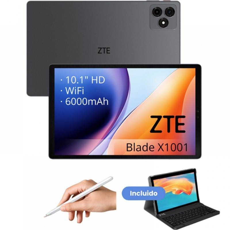 Tablet ZTE Tab Blade X1001W 10.1" / 4GB / 128GB / Octacore / Cinzento / Inclui Teclado e Caneta Sty…