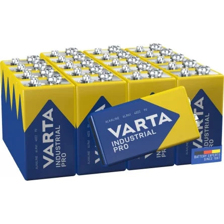 Pile alcaline 9V 6LR61 - Varta Industrial Pro 4022 - 1 Unité