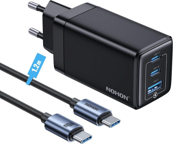 Chargeur NOHON USB-C Charge rapide 65W 