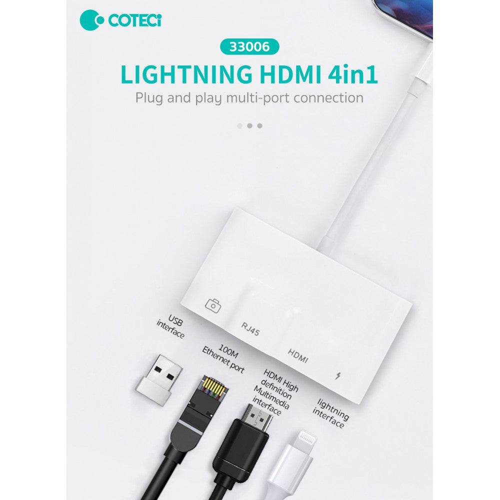 Adaptador Lightning 4 em 1