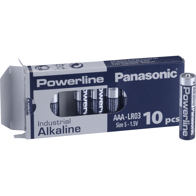 PANASONIC POWERLINE AAA LR03 1.5V BATTERIES - 1 Unit