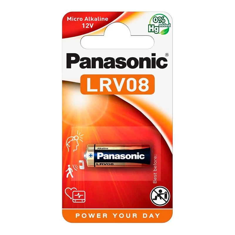 Pilhas Alcalinas Panasonic LRV08 A23 Micro Alkaline (1 Unidade)