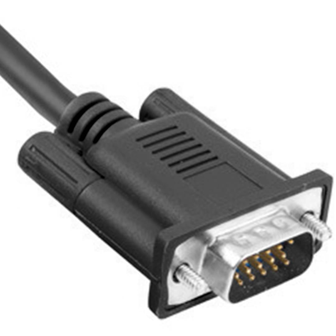 Black Lanberg VGA cable 1.8 m male to male 